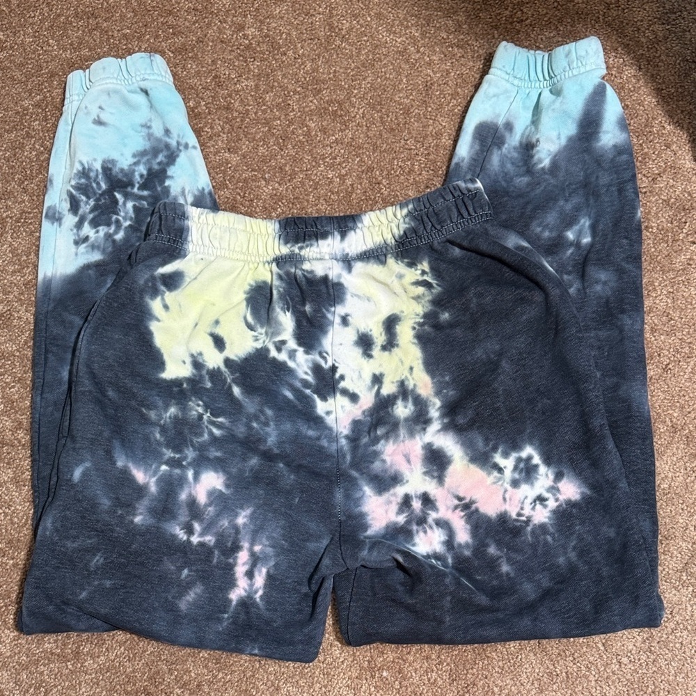 3 Pair GUC Women's Joggers Tie-Dye Graphic and Floral Jogger Pants - Picture 4 of 11